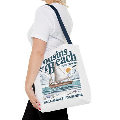 Summer I Turned Pretty | Cousins Beach Tote Bag | Team Conrad | Always Have Summer Sailboat Design