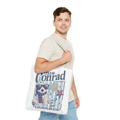Summer I turned Pretty | Team Conrad Tote Bag | Junior Mint Bear Cousins Beach Tote | Summer Romance Book Bag