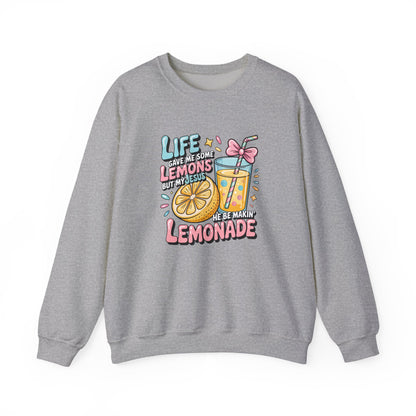 Life Gave Me Lemons But My Jesus He Be Makin' Lemonade Sweatshirt | Christian Sweatshirt | Forrest Frank Inspired Crewneck | Faith Graphic Pullover | Cute Christian Gift