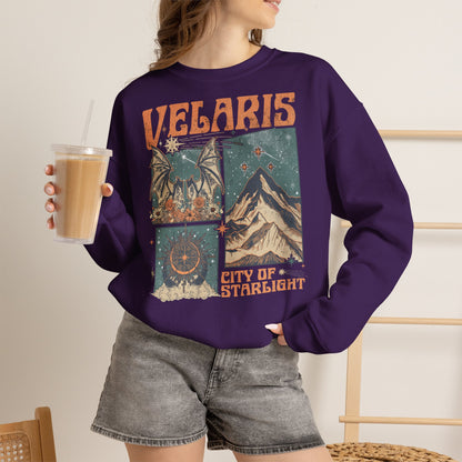 Velaris City of Starlight Sweatshirt | ACOTAR Inspired Crewneck | Night Court Bookish Sweatshirt | Fantasy Reader Gift | Sarah J. Maas Inspired