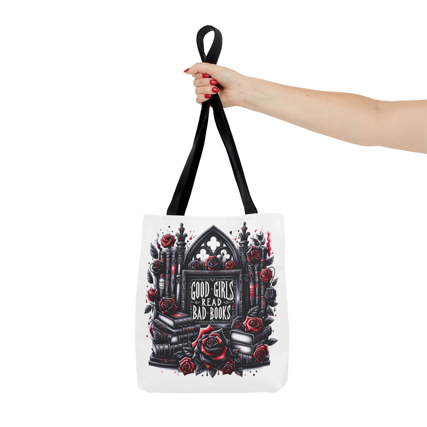 Good Girls Read Bad Books Tote Bag | Dark Academia Bookish Bag
