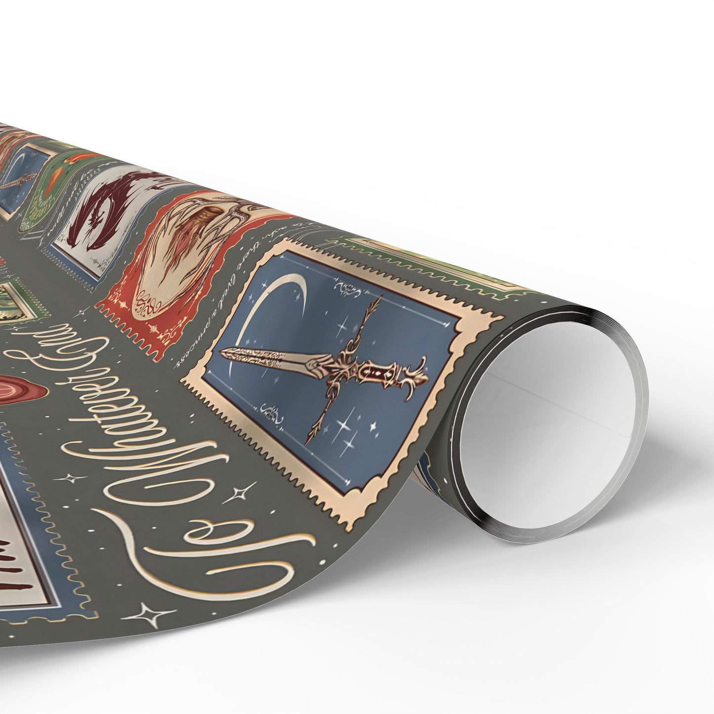 Throne of Glass Wrapping Paper | To Whatever End, Firehart | Fantasy Bookish Gift Wrap | Sarah J Maas Inspired