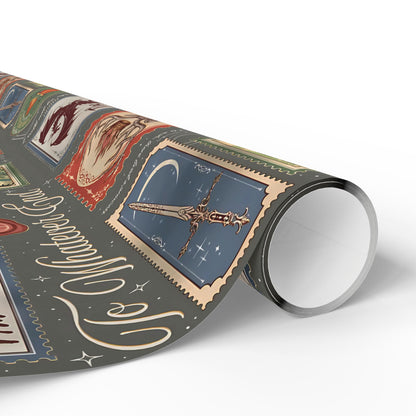 Throne of Glass Wrapping Paper | To Whatever End, Firehart | Fantasy Bookish Gift Wrap | Sarah J Maas Inspired