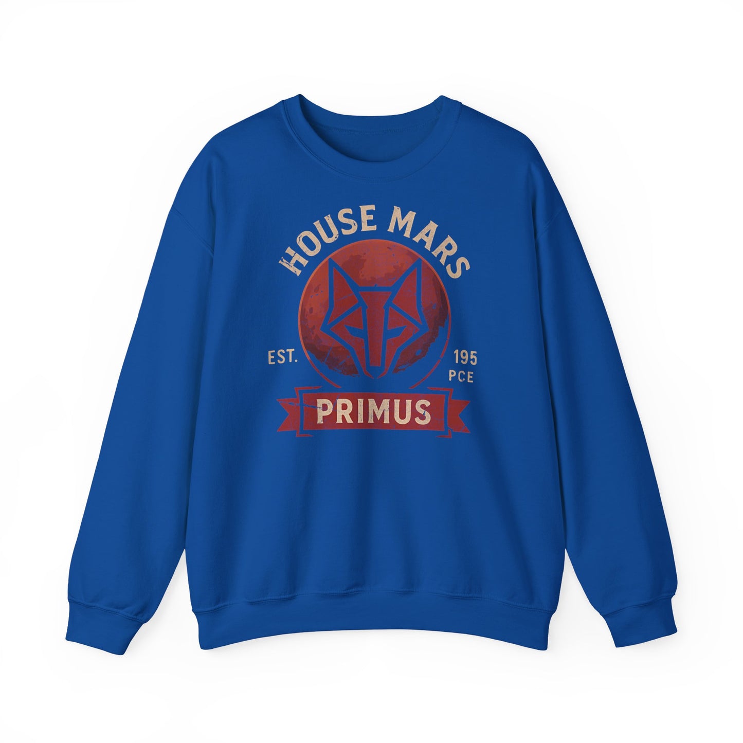 House Mars Primus Sweatshirt | Red Rising Inspired Crewneck | Howler Fan Gift | Sci-Fi Book Lover Sweatshirt | Mars Society Pullover