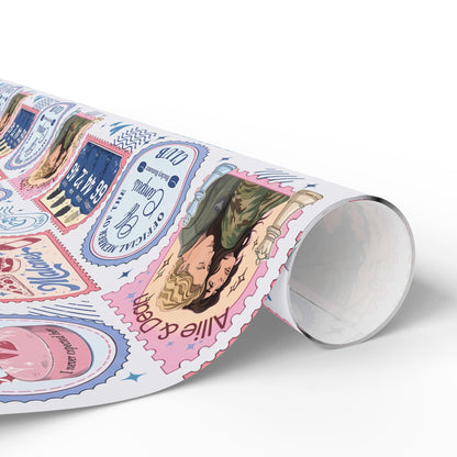 Off Campus Inspired Wrapping Paper | Hockey Romance Gift Wrap | Briar U Book Lover Wrapping Paper | College Romance Reader Gift