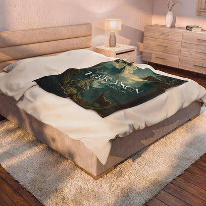Terrasen Throne of Glass Blanket | To Whatever End Fireheart Quote Cozy Fantasy Throw