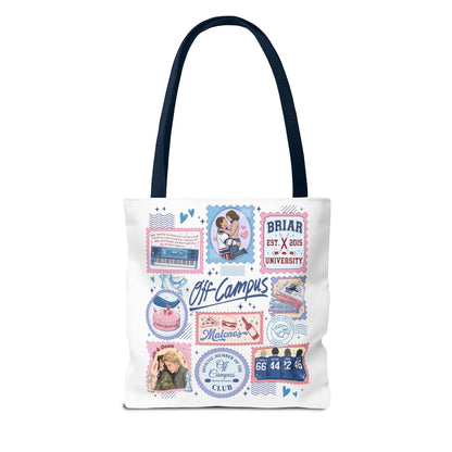 Off Campus Inspired Tote Bag | Hockey Romance Book Lover Tote | Briar U Fan Gift | College Romance Reader Bag | Bookish Market Tote