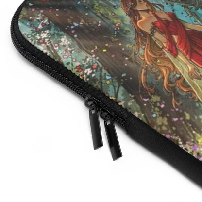 Lightlark Fantasy Laptop Sleeve | Isla & Grim | Enchanted Forest and Castle Design