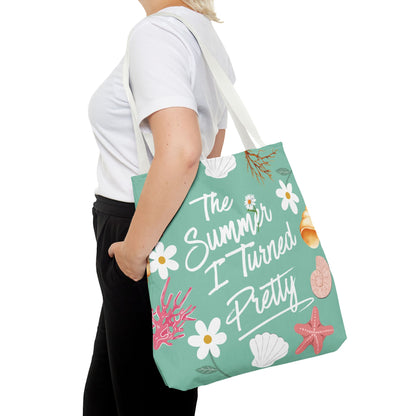 The Summer I Turned Pretty Tote Bag | SITP Tote Bag | Bookish Beach Bag | Cute Daisy & Seashell Tote | Book Lover Gift