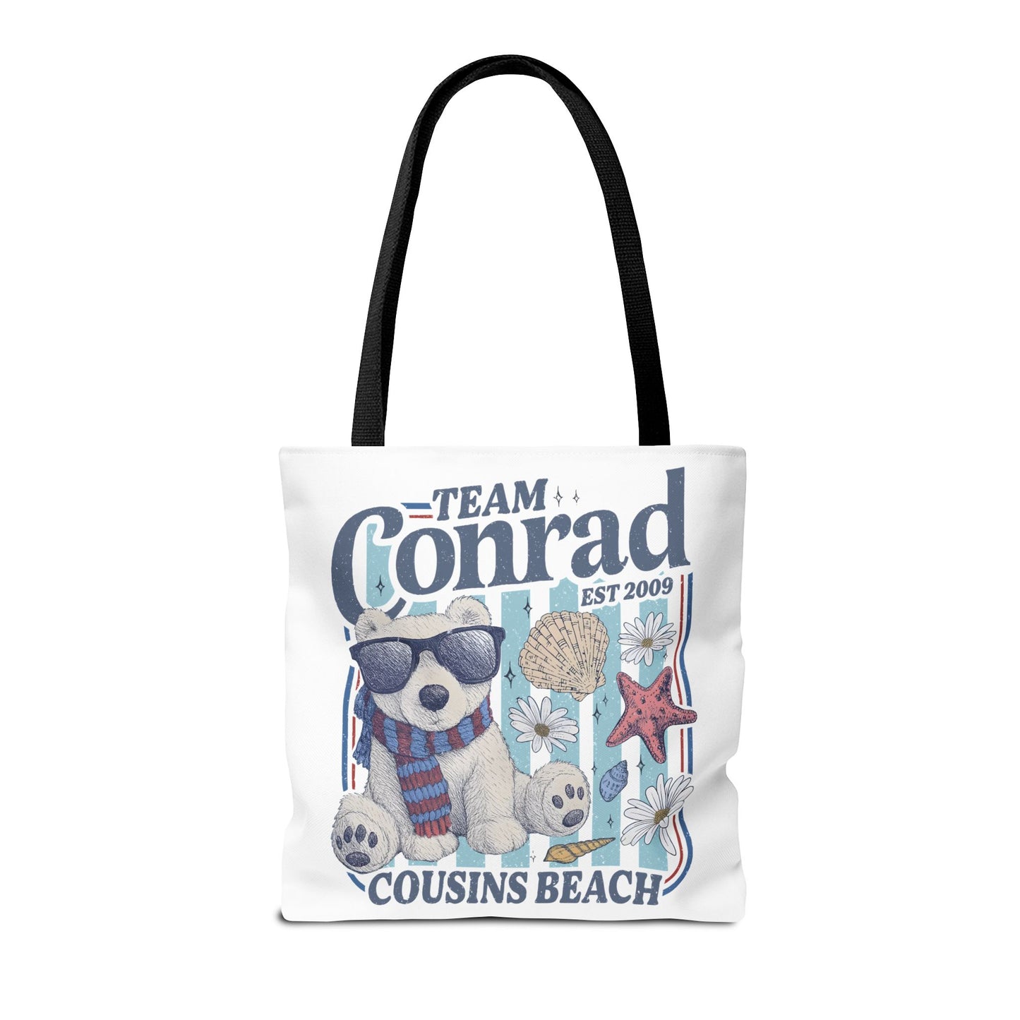 Summer I turned Pretty | Team Conrad Tote Bag | Junior Mint Bear Cousins Beach Tote | Summer Romance Book Bag