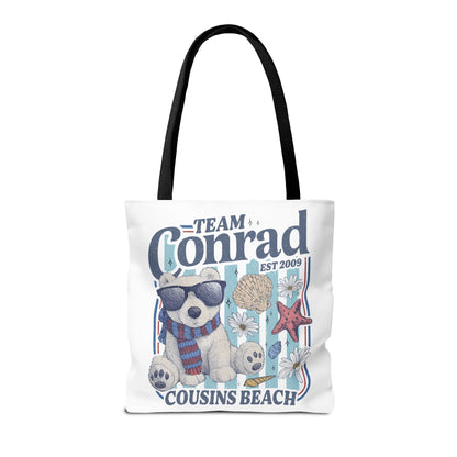 Summer I turned Pretty | Team Conrad Tote Bag | Junior Mint Bear Cousins Beach Tote | Summer Romance Book Bag
