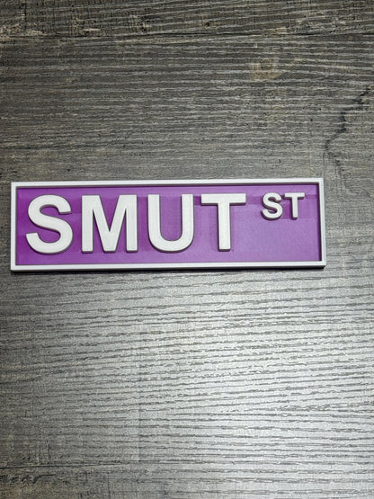 Book Genre Street Signs for Book Lovers | Smut St, Romance Rd, TBR Rd | 3D Printed Bookshelf Decor