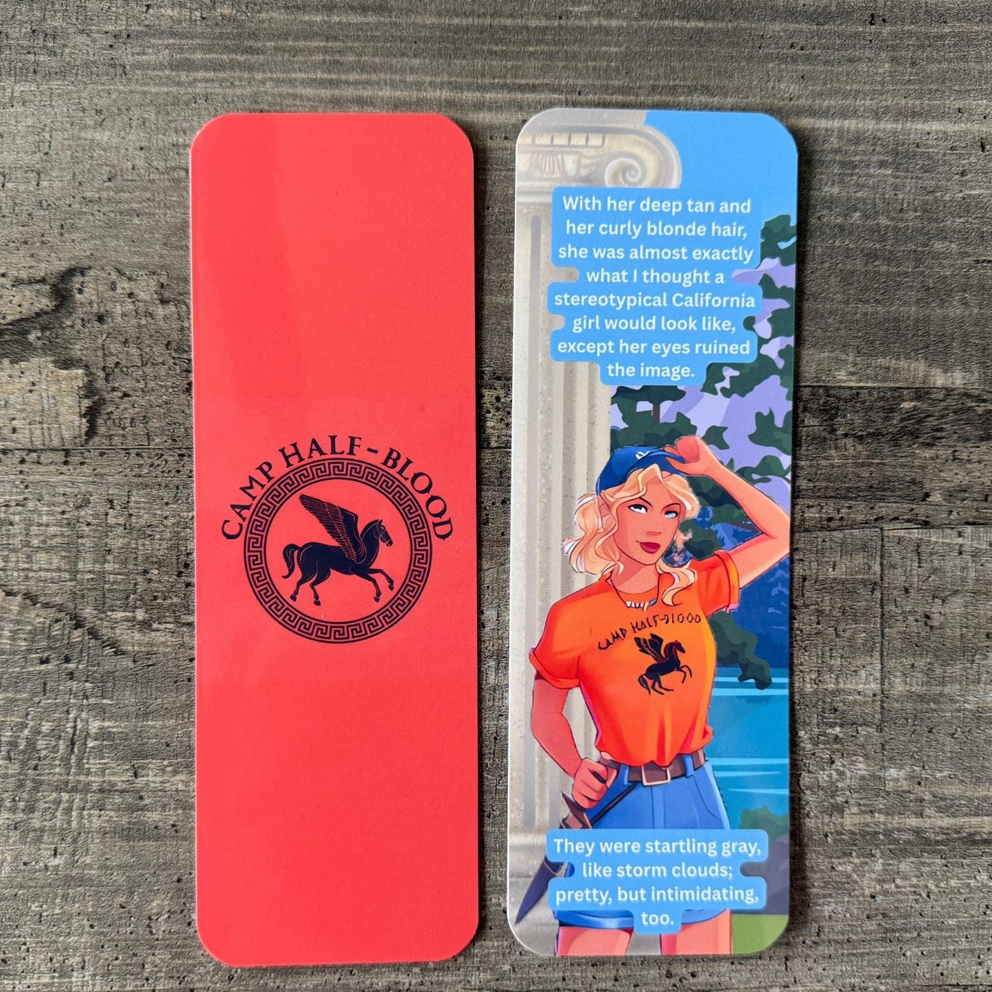 Camp Half-Blood Percy Jackson Bookmark Set – 8 Glossy Bookmarks Featuring Annabeth, Percy, and Iconic Camp Imagery