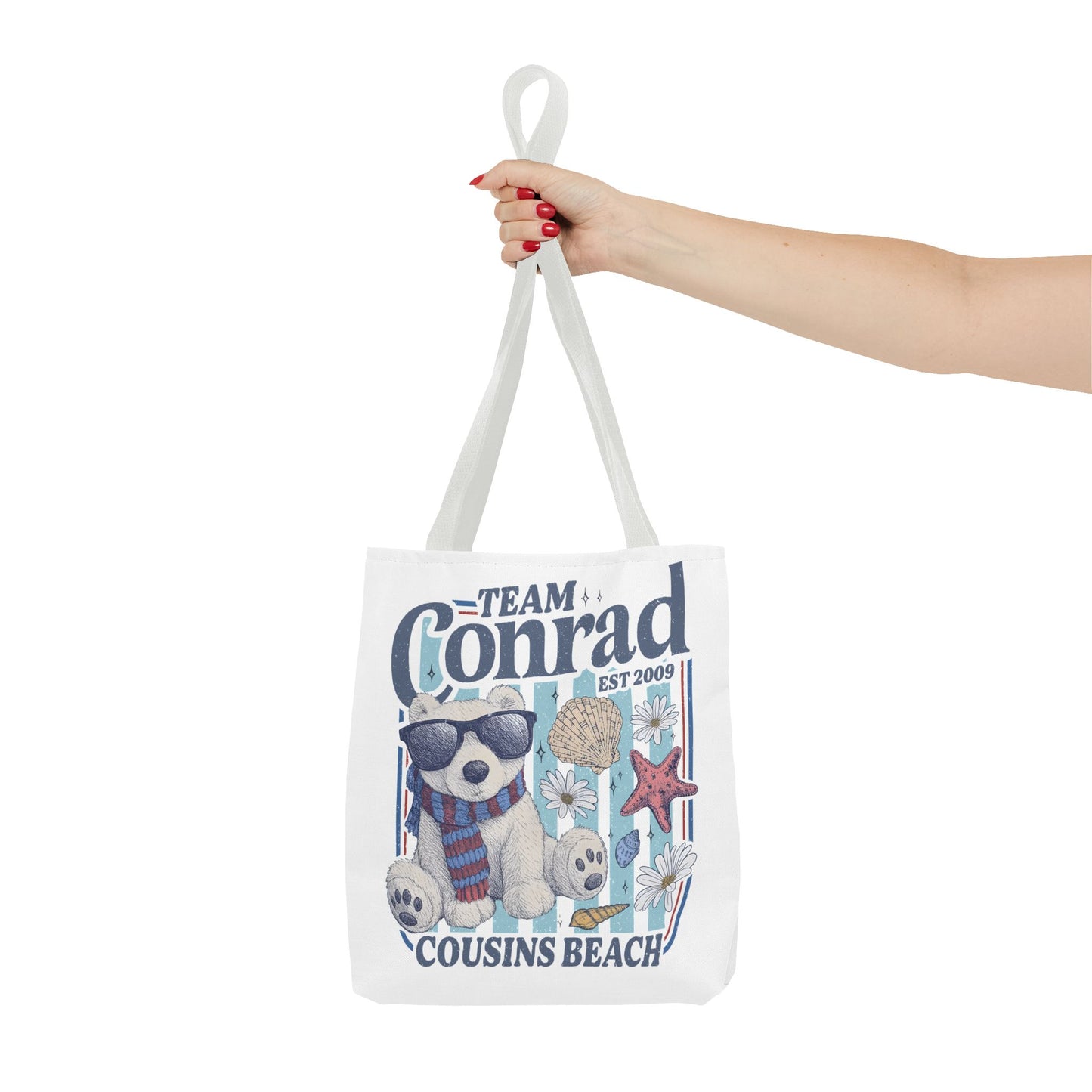 Summer I turned Pretty | Team Conrad Tote Bag | Junior Mint Bear Cousins Beach Tote | Summer Romance Book Bag