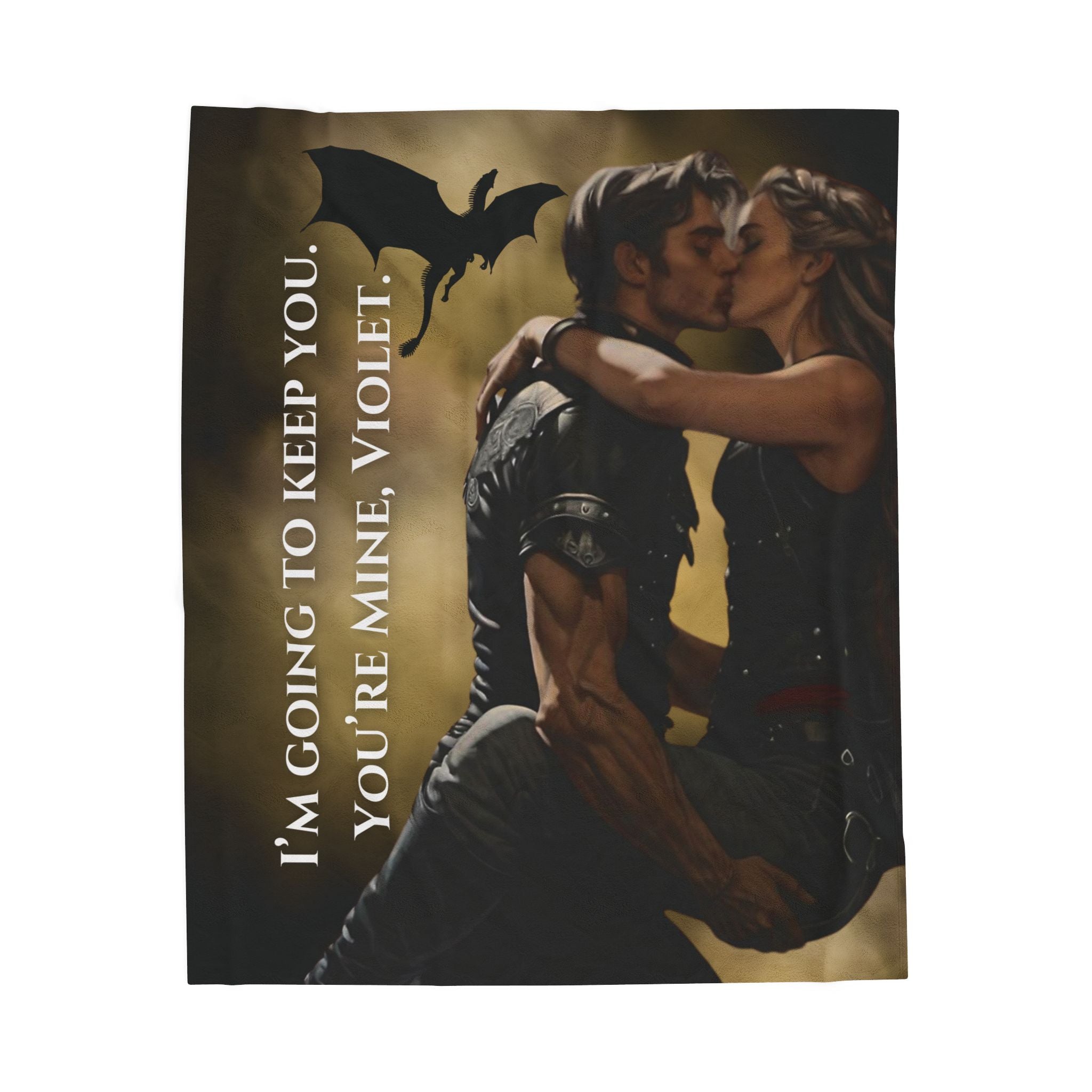 Violet & Xaden Fourth Wing Blanket | Dragon Rider Romance Bookish Throw