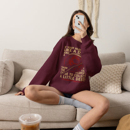 Red Rising "If Your Heart Beats Like a Drum" Sweatshirt | Reaper Quote Crewneck | Sci-Fi Fantasy Book Lover Gift | Howler Inspired Pullover
