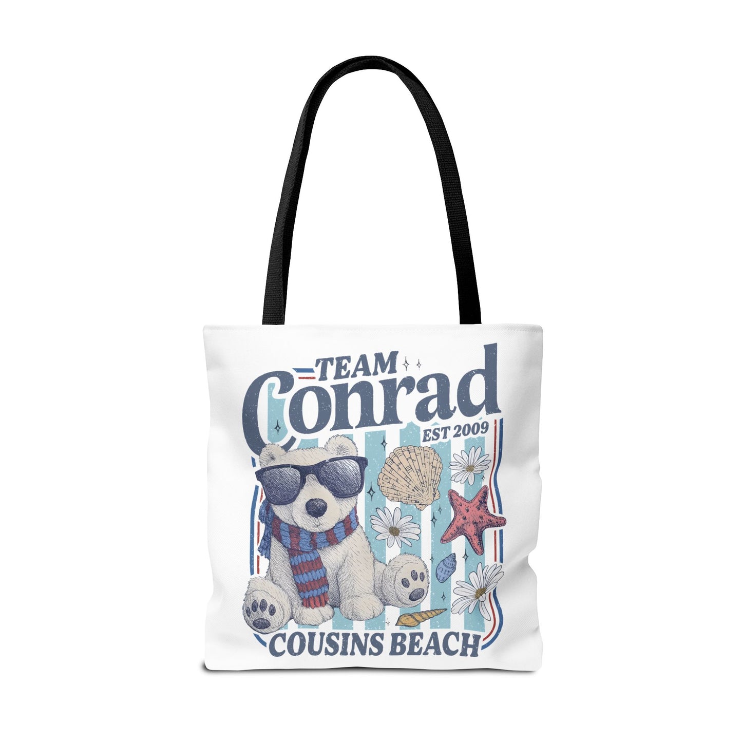 Summer I turned Pretty | Team Conrad Tote Bag | Junior Mint Bear Cousins Beach Tote | Summer Romance Book Bag