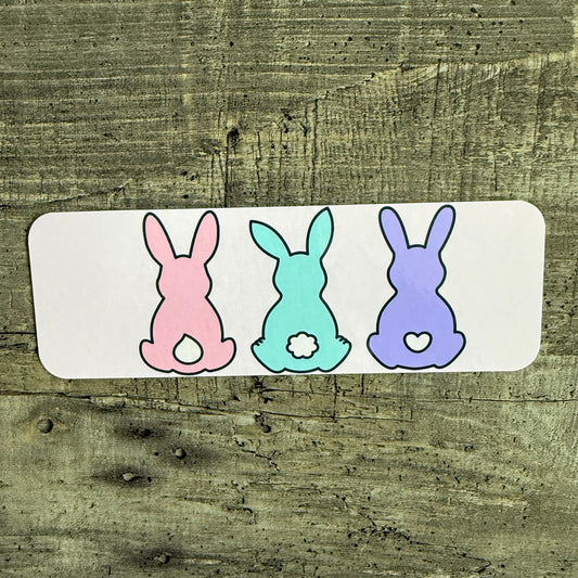 Easter Bookmark | 3 bunnies - no faces