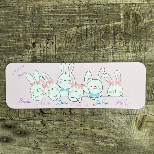 Easter Bookmark | White Bunnies