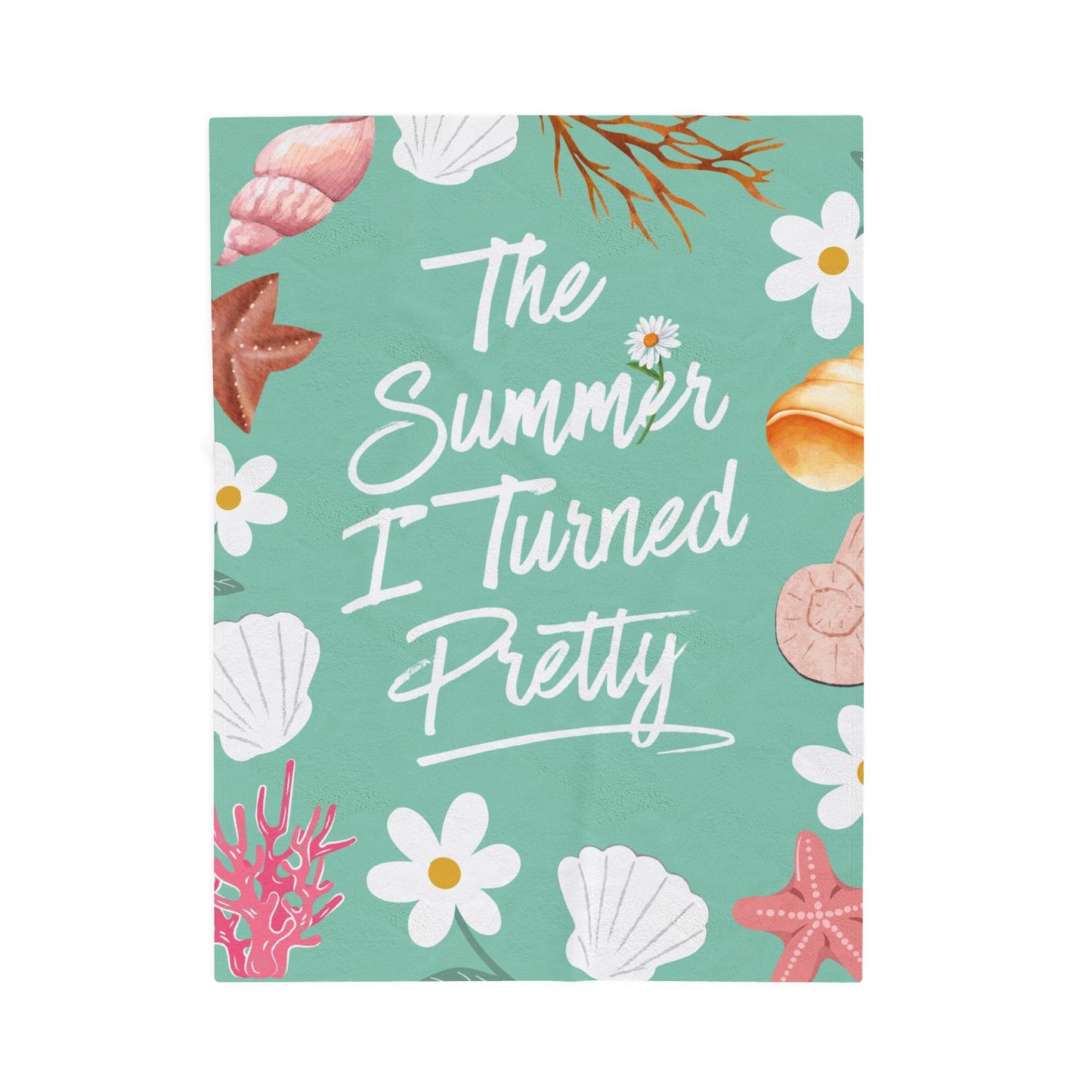 The Summer I Turned Pretty Blanket | TSITP |  Beachy Bookish Throw for Fans of Cousins Beach
