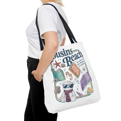 The Summer I Turned Pretty Cousins Beach Tote Bag | Junior Mint Teddy Bear | Bookish Summer Romance Tote