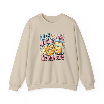 Life Gave Me Lemons But My Jesus He Be Makin' Lemonade Sweatshirt | Christian Sweatshirt | Forrest Frank Inspired Crewneck | Faith Graphic Pullover | Cute Christian Gift