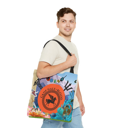 Camp Half Blood Tote Bag | Percy Jackson Bookish Bag with Greek Mythology Aesthetic