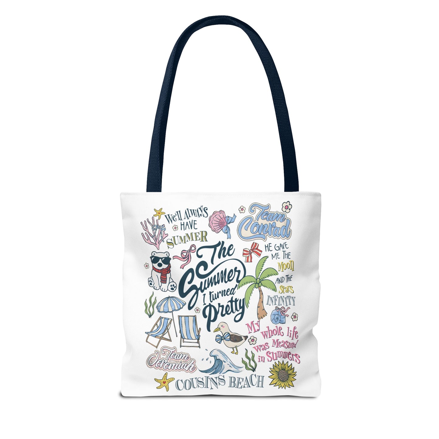 The Summer I Turned Pretty | Cousins Beach Tote Bag | Team Conrad & Jeremiah Bookish Bag