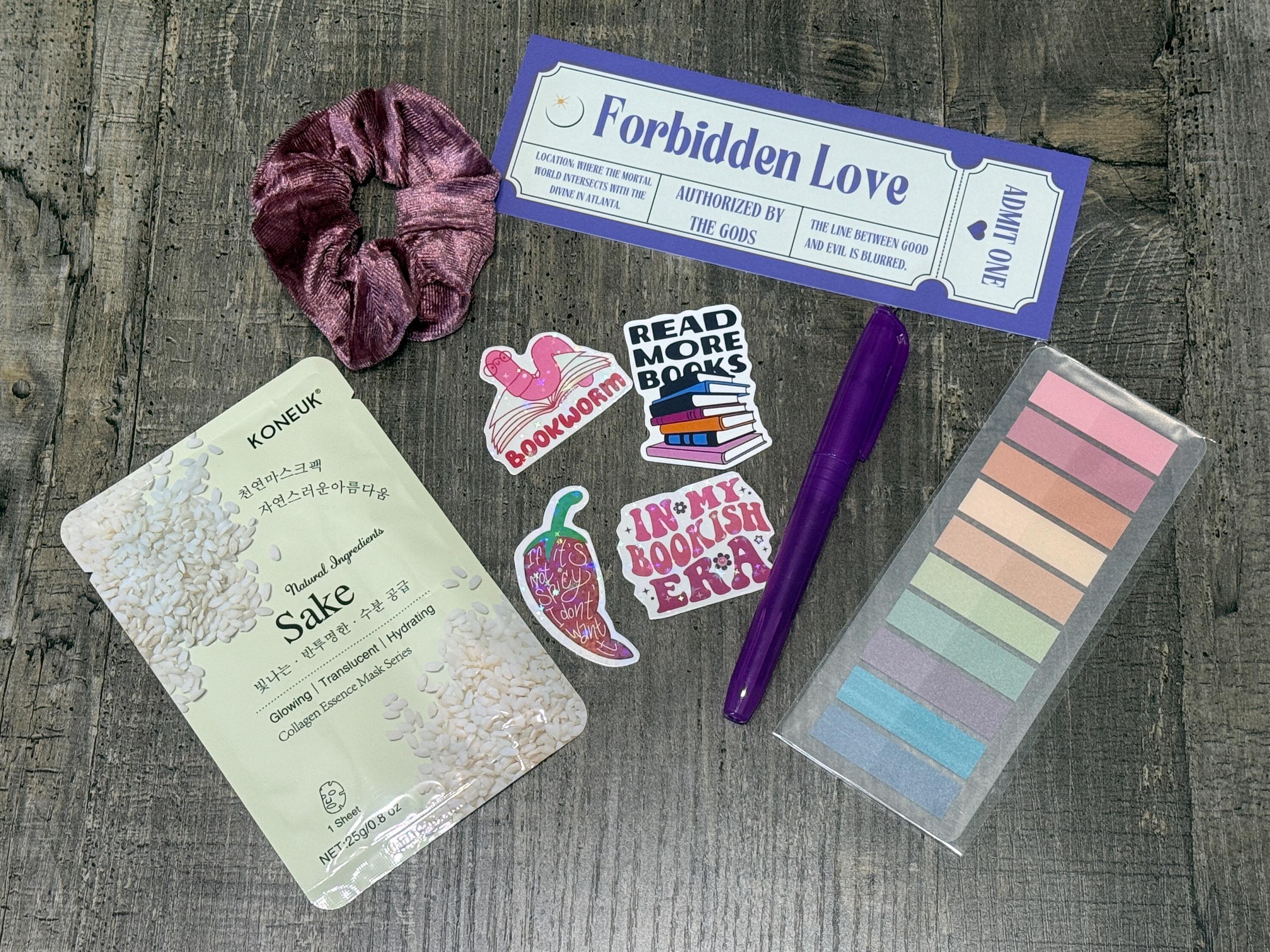 Blind Date With a Book | Surprise Wrapped Book Gift Set with Scrunchie, Stickers & More - Multiple Options to Choose from!