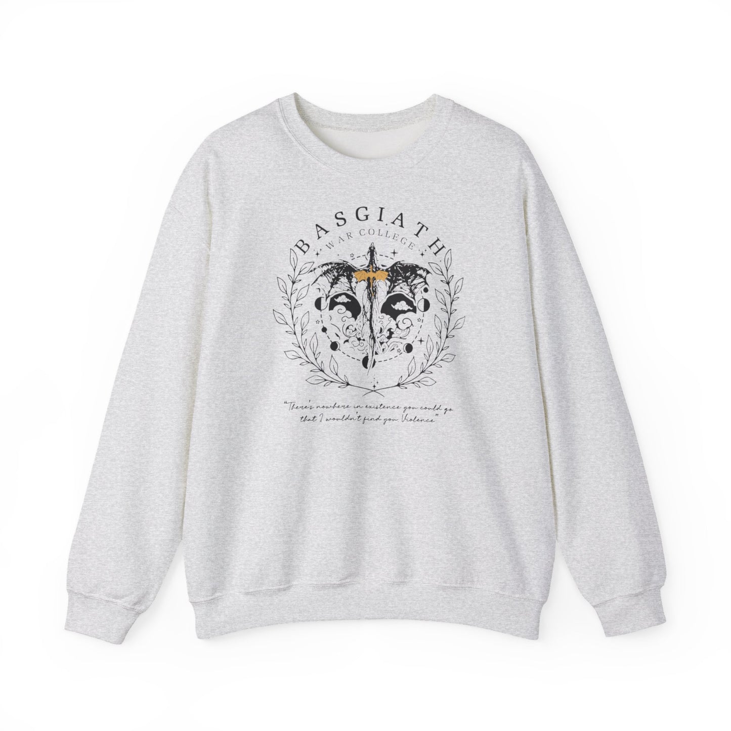 Basgiath War College Sweatshirt | Fourth Wing Inspired Crewneck | Dragon Rider Fantasy Sweatshirt | Romantasy Book Lover Gift | Violet Sorrengail Fan