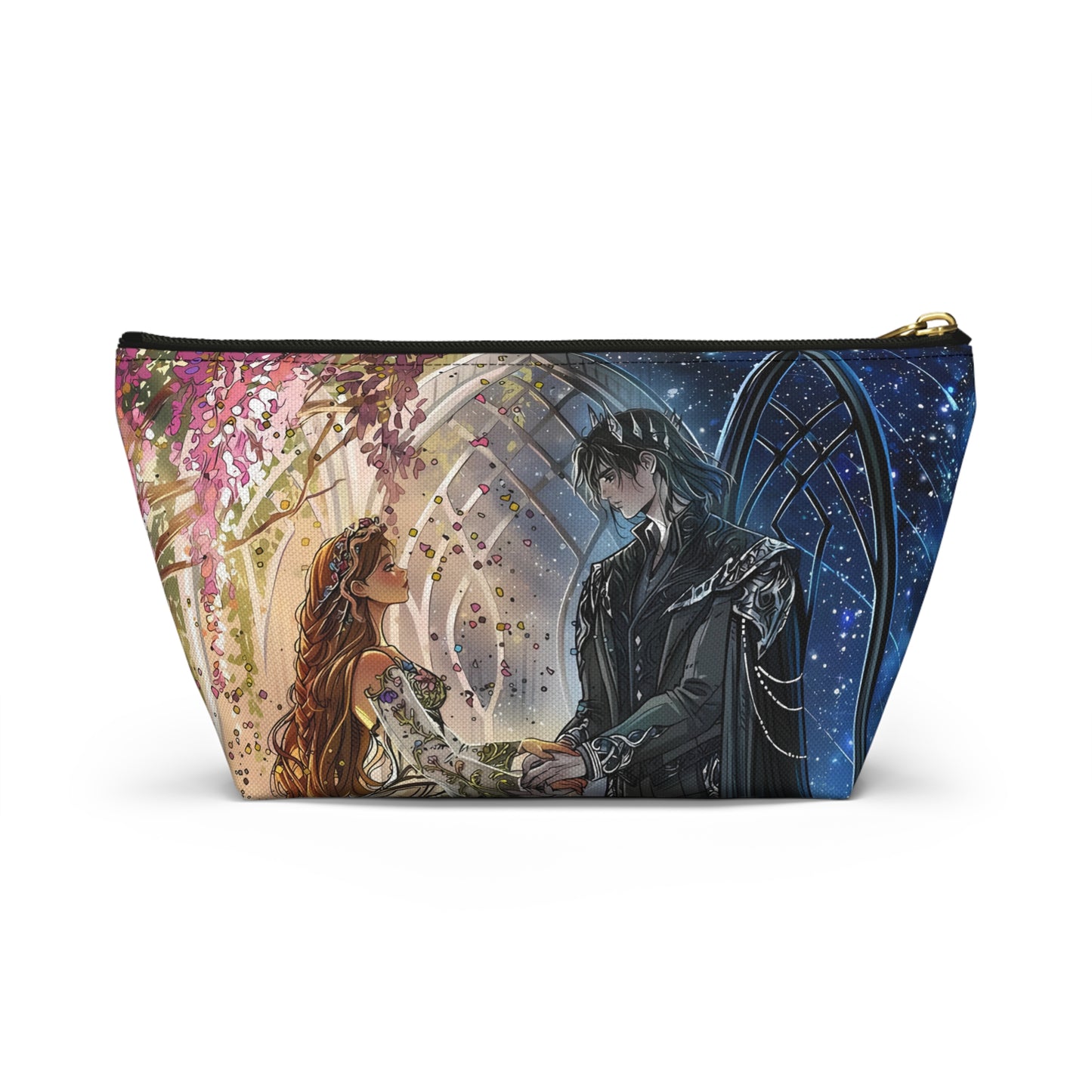 Lightlark Inspired Cosmetic Bag | Fantasy Fire and Ice Character Art | Bookish Zipper Pouch for YA Fans