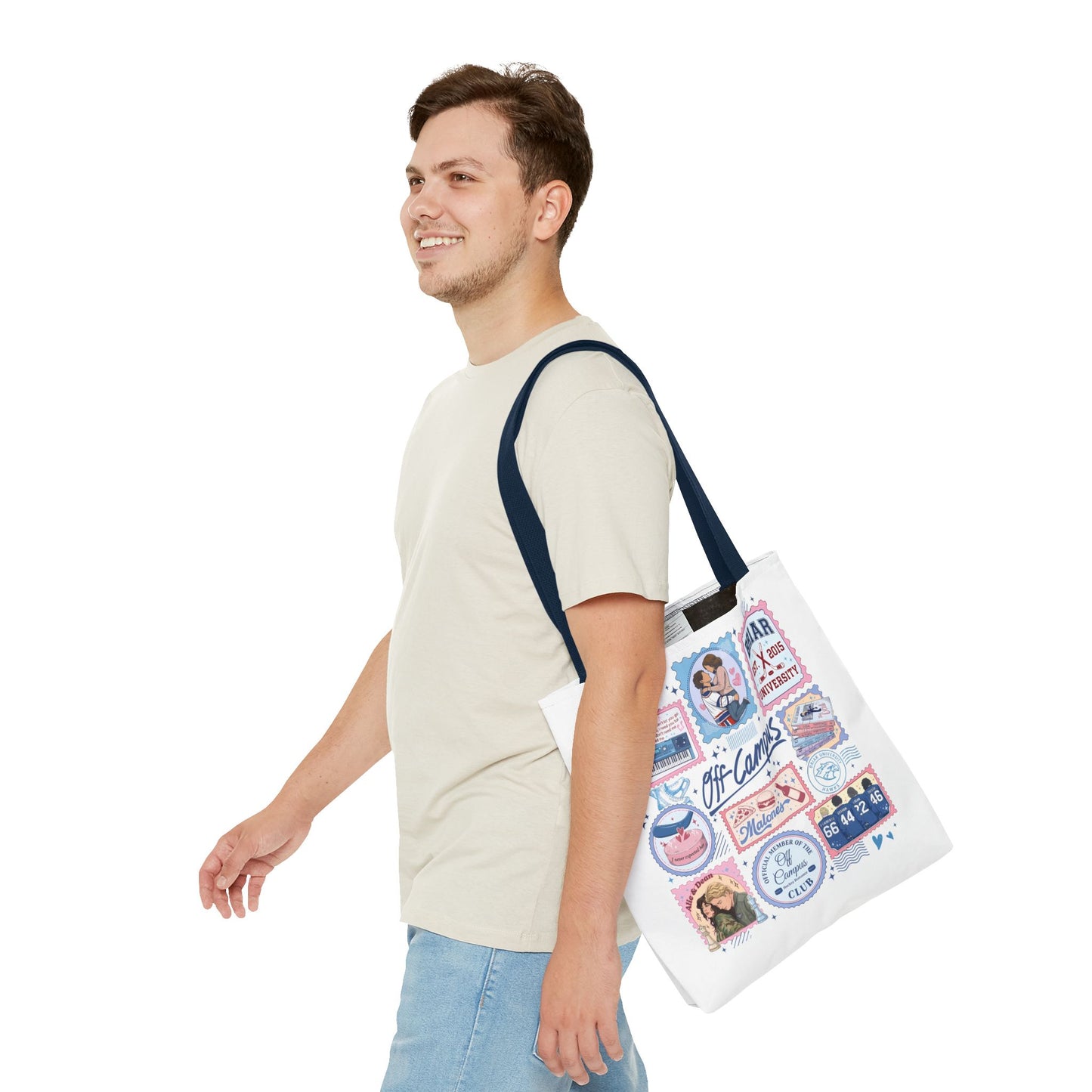 Off Campus Inspired Tote Bag | Hockey Romance Book Lover Tote | Briar U Fan Gift | College Romance Reader Bag | Bookish Market Tote