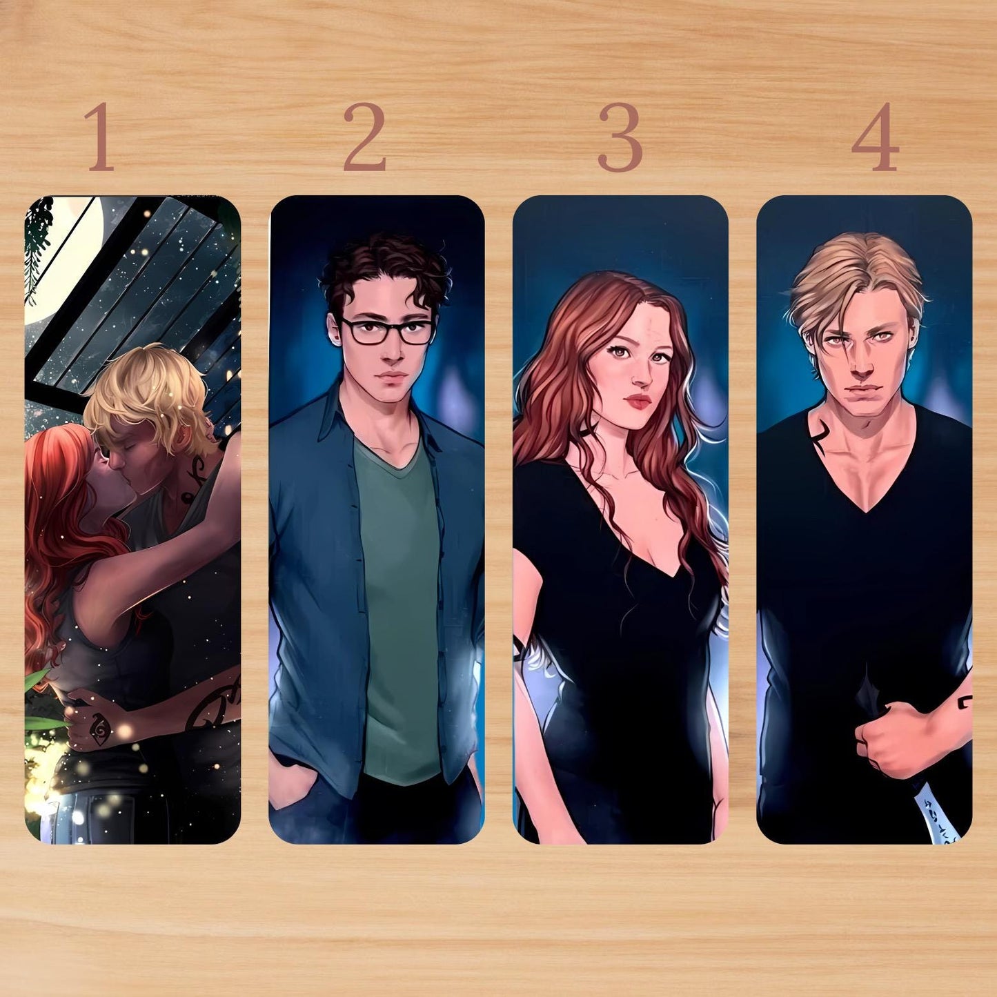 Shadowhunters Bookmark Set | Mortal Instruments Bookmarks | Cassandra Clare Character Art