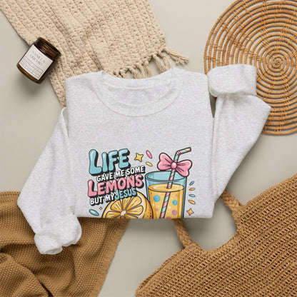 Life Gave Me Lemons But My Jesus He Be Makin' Lemonade Sweatshirt | Christian Sweatshirt | Forrest Frank Inspired Crewneck | Faith Graphic Pullover | Cute Christian Gift