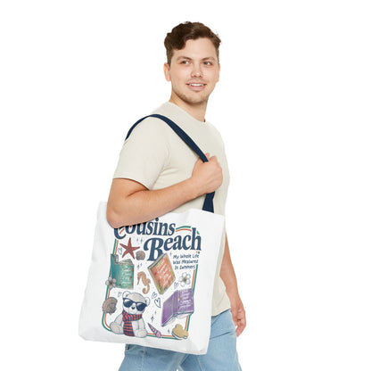 The Summer I Turned Pretty Cousins Beach Tote Bag | Junior Mint Teddy Bear | Bookish Summer Romance Tote
