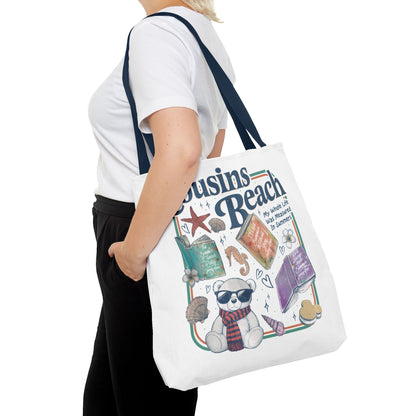 The Summer I Turned Pretty Cousins Beach Tote Bag | Junior Mint Teddy Bear | Bookish Summer Romance Tote