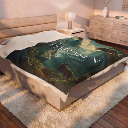 Terrasen Throne of Glass Blanket | To Whatever End Fireheart Quote Cozy Fantasy Throw