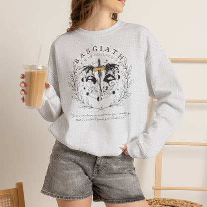 Basgiath War College Sweatshirt | Fourth Wing Inspired Crewneck | Dragon Rider Fantasy Sweatshirt | Romantasy Book Lover Gift | Violet Sorrengail Fan