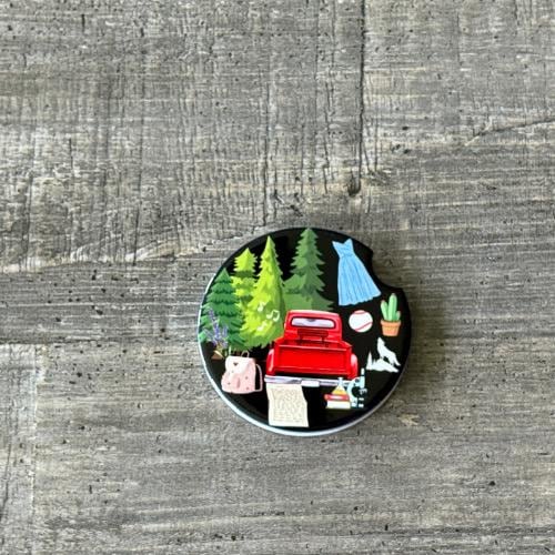 Twilight-Inspired Car Coasters | Bella & Edward Forest Scenes | Bookish Gift for Vampire Romance Fans
