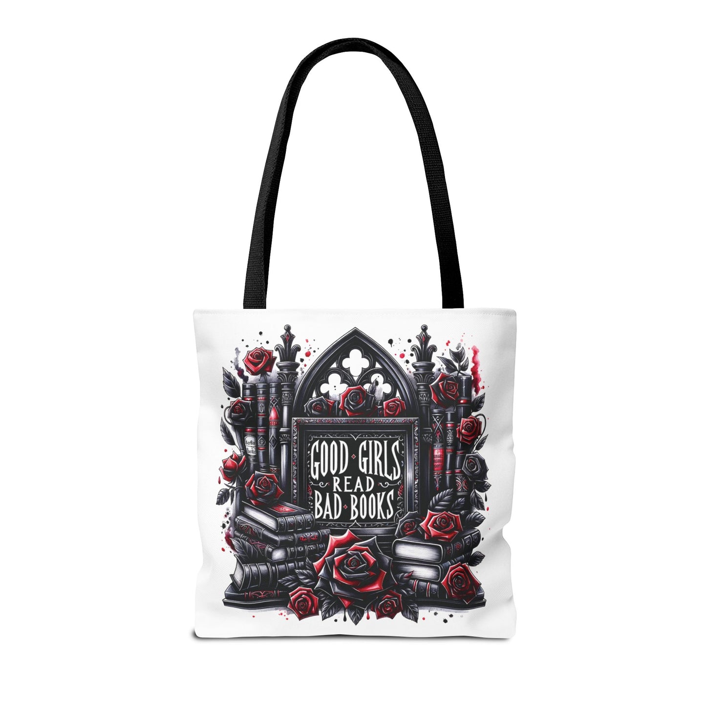 Good Girls Read Bad Books Tote Bag | Dark Academia Bookish Bag
