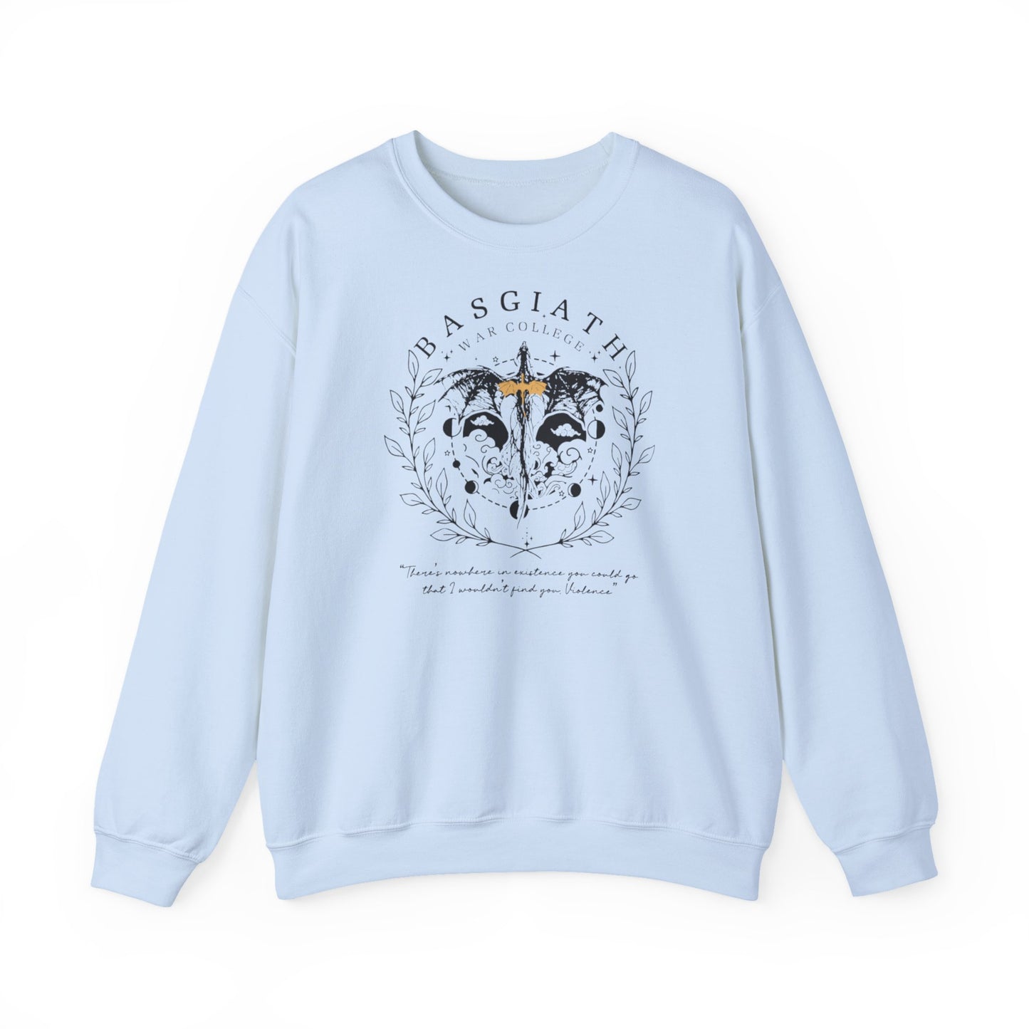 Basgiath War College Sweatshirt | Fourth Wing Inspired Crewneck | Dragon Rider Fantasy Sweatshirt | Romantasy Book Lover Gift | Violet Sorrengail Fan