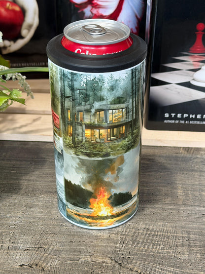 Twilight Aesthetic 4 in 1 Can Cooler | Edward Bella Jacob Inspired | Moody Forest Bookish Tumbler | Forks Vibes Cup | Vampire Reader Gift