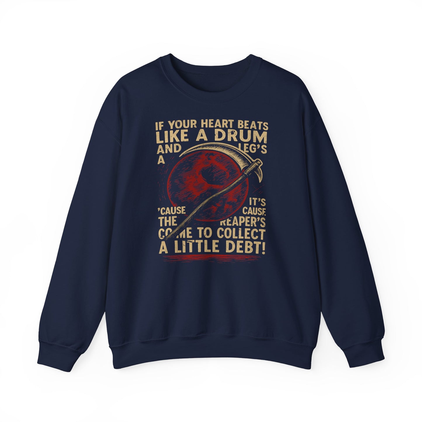 Red Rising "If Your Heart Beats Like a Drum" Sweatshirt | Reaper Quote Crewneck | Sci-Fi Fantasy Book Lover Gift | Howler Inspired Pullover