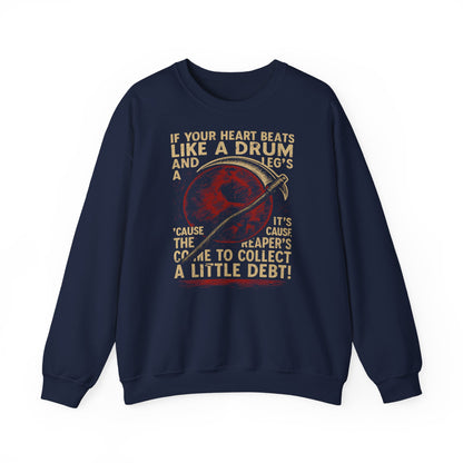 Red Rising "If Your Heart Beats Like a Drum" Sweatshirt | Reaper Quote Crewneck | Sci-Fi Fantasy Book Lover Gift | Howler Inspired Pullover