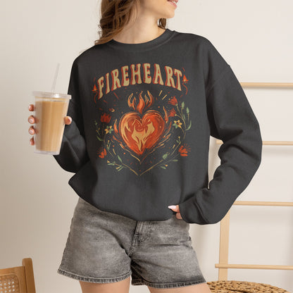 Fireheart Sweatshirt | Throne of Glass Inspired Crewneck | Fantasy Bookish Gift | Romantasy Reader Sweatshirt