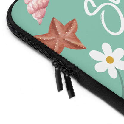 The Summer I Turned Pretty Laptop Sleeve | TSITP Laptop Sleeve | Cousins Beach Aesthetic with Shells & Daisies