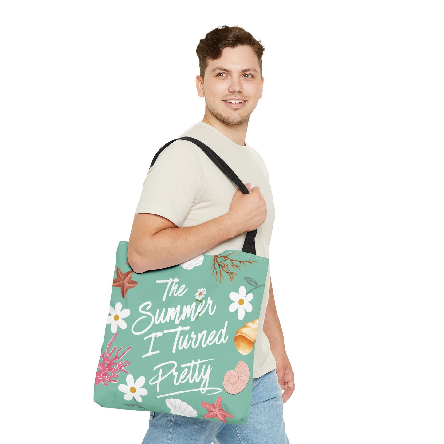 The Summer I Turned Pretty Tote Bag | SITP Tote Bag | Bookish Beach Bag | Cute Daisy & Seashell Tote | Book Lover Gift