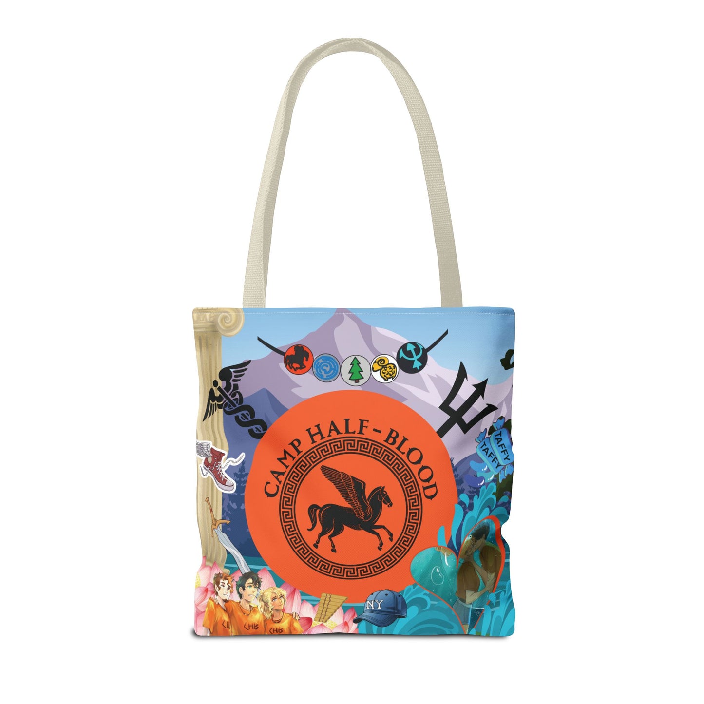 Camp Half Blood Tote Bag | Percy Jackson Bookish Bag with Greek Mythology Aesthetic