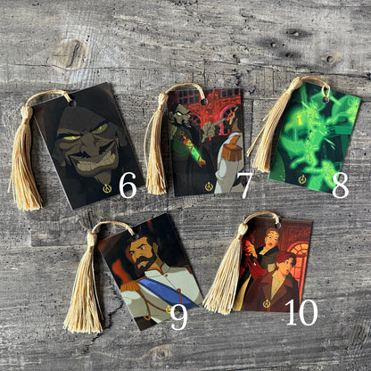 Anastasia Tassel Bookmark Set | Numbered Collectible Cards | Vintage Animation Art | Bookish Gift for Movie Lovers