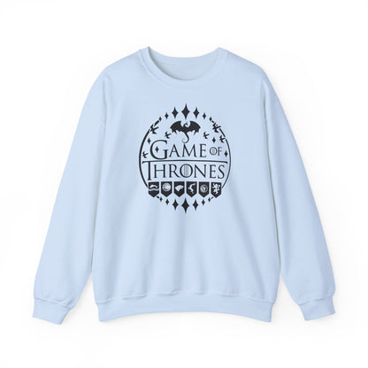 Game of Thrones Inspired Sweatshirt | Westeros Fantasy Crewneck | Dragon & Iron Throne Fan Gift | Unisex Cozy Bookish Sweatshirt
